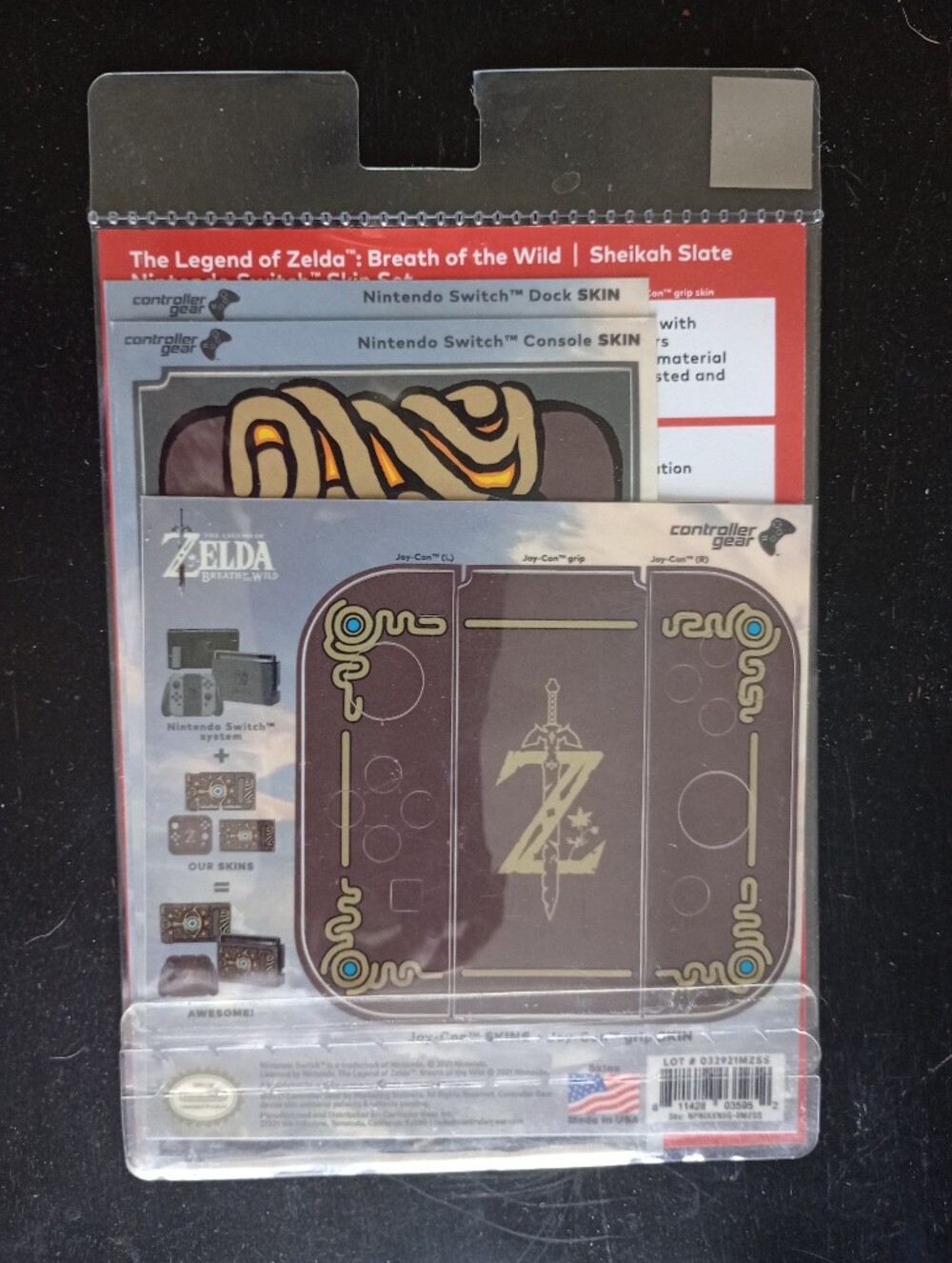 NEW Legend Of Zelda Nintendo Switch BOTW Sheikah Slate Skins - Picture 2 of 5